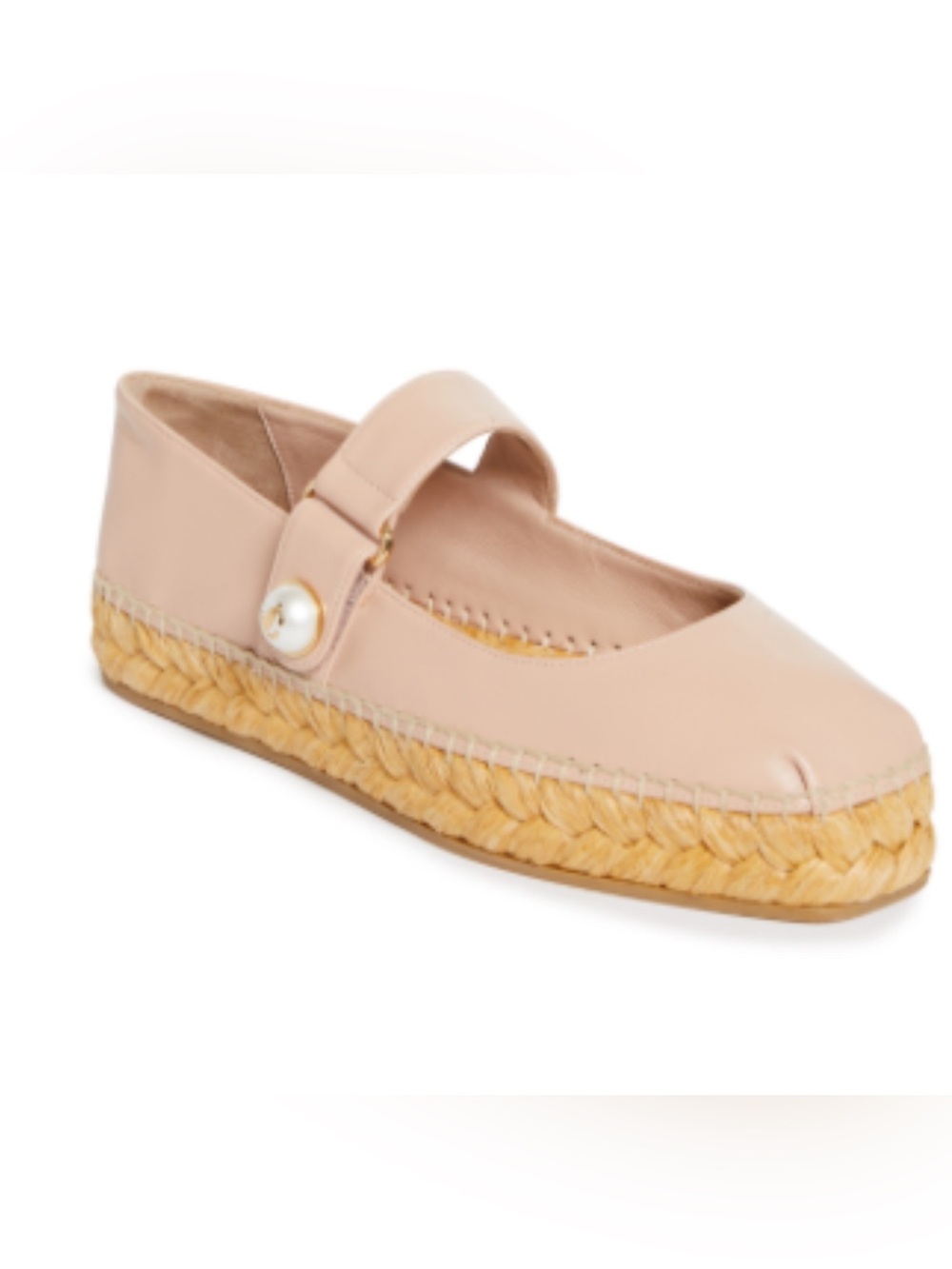 Jimmy Choo Women’s Leather Fayence Mary Jane Espadrille